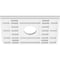 Ekena Millwork Beaux Architectural Grade PVC Ceiling Medallion, 14"W x 9 3/8"H x 3"ID x 4 3/4"C x 1"P, One-Piece CMP14X9BX-03000 - alternate 2